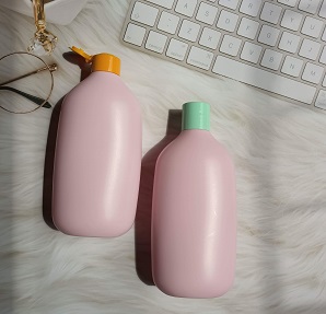 Bomba cosmética rosada del ANIMAL DOMÉSTICO de la botella del acondicionador del cabello 500ml que presiona la botella plástica