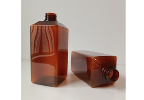 Botella de Plástico Cuadrada Ámbar de 550ml - Revela su propósito y características